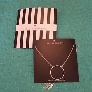 Lele sadoughi circle necklace nwot
